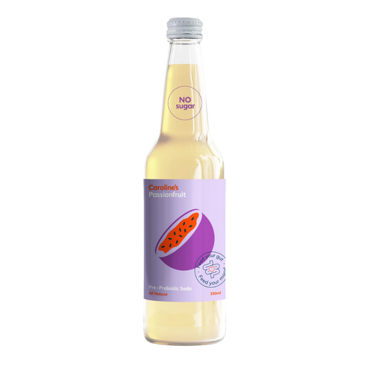 Caroline’s Passionfruit Pre + Probiotic Soda