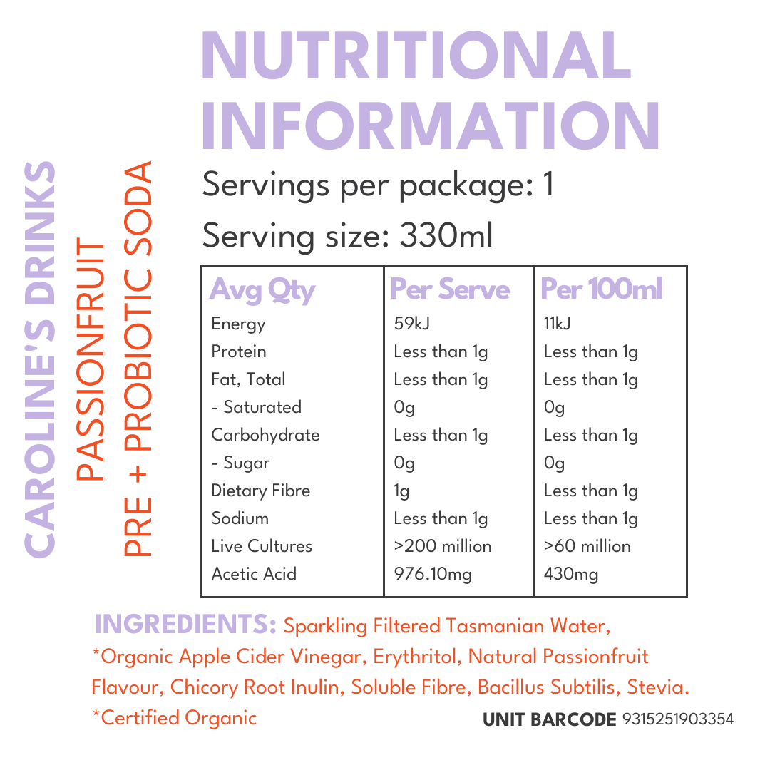 Caroline's Pre + Probiotic Soda - Fruit Bundle