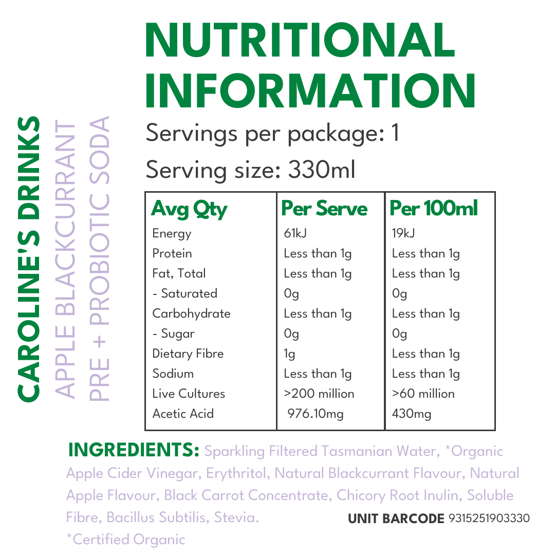 Caroline's Pre + Probiotic Soda - Mixed Pack