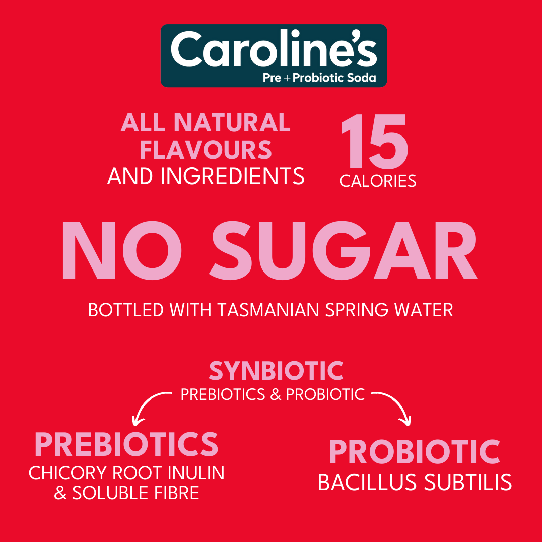 Caroline’s Ripe Raspberry Pre + Probiotic Soda
