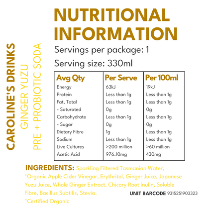 Caroline's Pre + Probiotic Soda - Mixed Pack