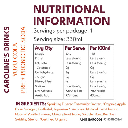 Caroline's Pre + Probiotic Soda - Yuzu Bundle