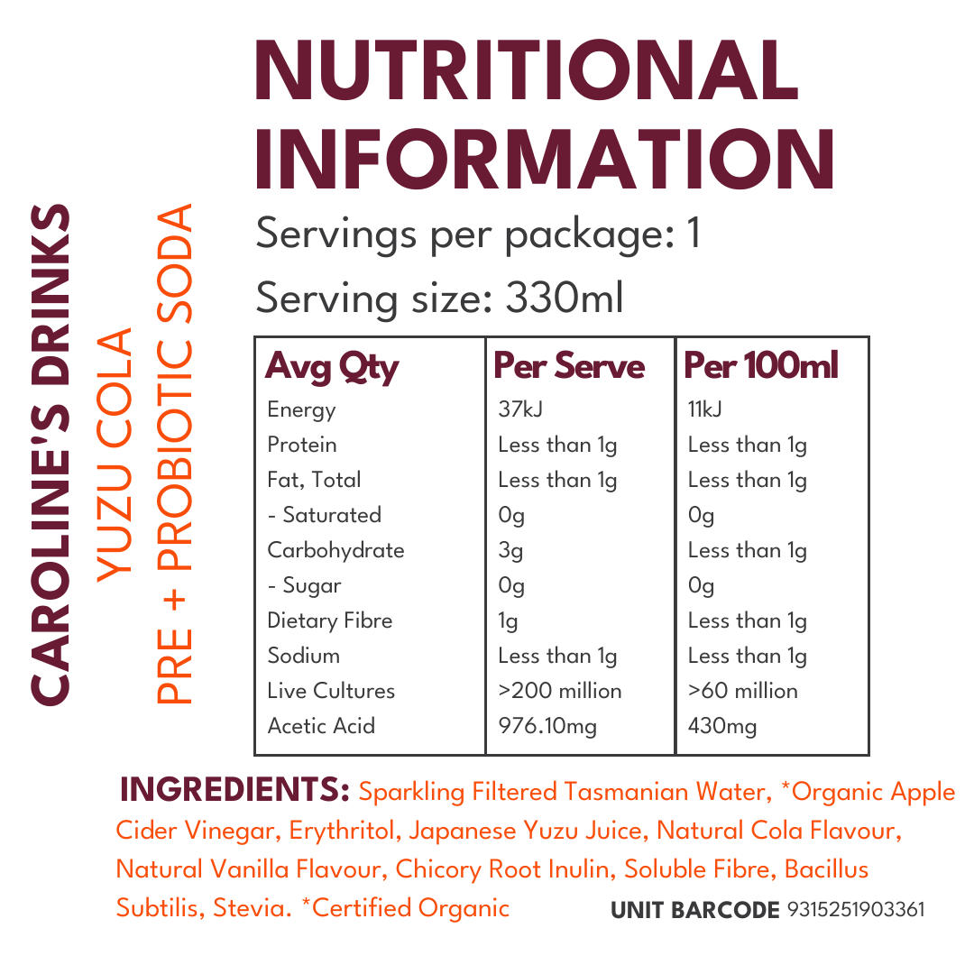 Caroline's Pre + Probiotic Soda - Mixed Pack