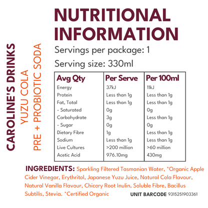 Caroline's Pre + Probiotic Soda - Mixed Pack
